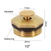 360 Degree Adjustable Nozzle Brass Sprinkler Head Garden Irrigation Nozzle