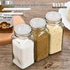 Transparent Glass Spice Shaker Bottle