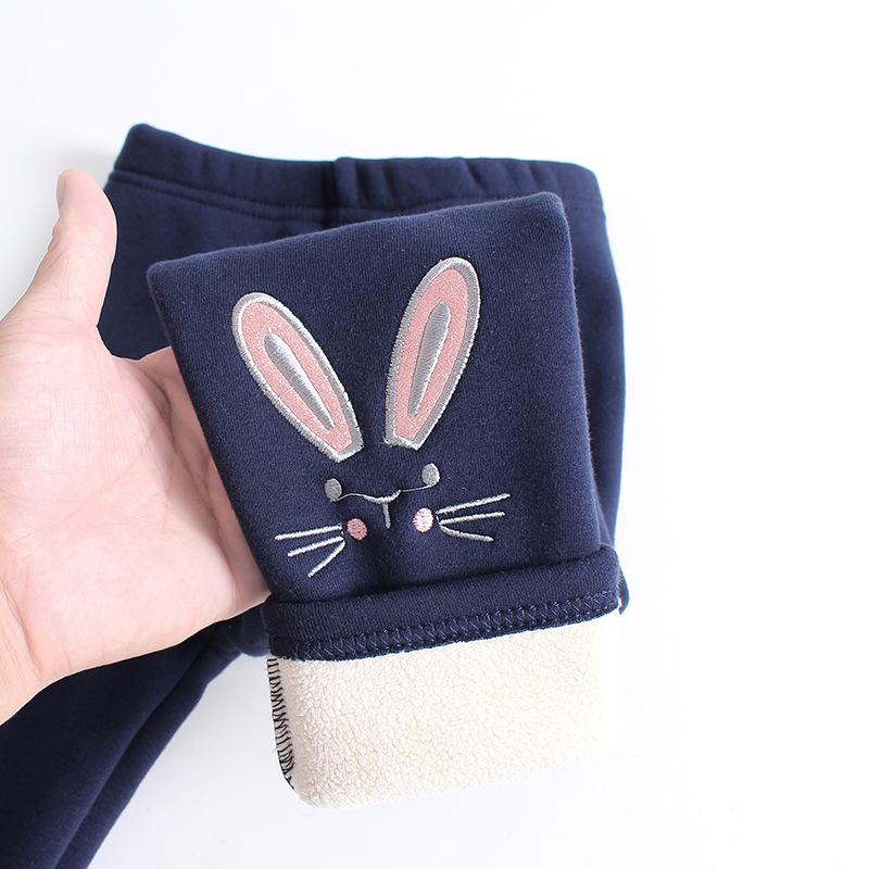 Kids Girls Winter Leggings Children Warm Trousers Thick Fleece Trousers Baby Pencil Pants