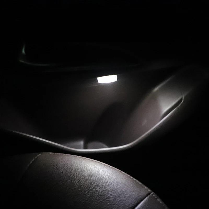 Car Mini LED Touch Switch Light Auto Wireless Ambient Lamp Portable Night Reading Light Car Roof Bulb Interior Light Accessories