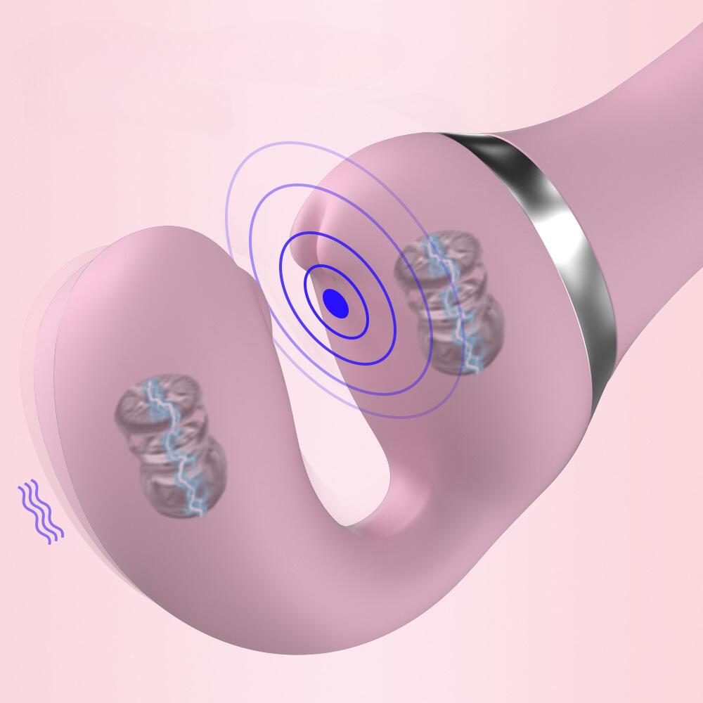 Damen doppelseitiger Vibrator Zauberstab Zauberstab Massagegerät Dildo