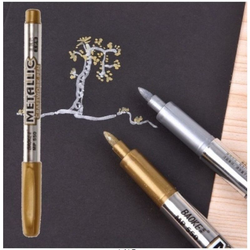 4Pcs New Waterproof Permanent Marker Pens Sharpie Copic Manga Markers for Drawing Students