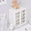 Student Dorm Dustproof Grid Storage Box - Desk Organizer for Stationery, Jewelry, and Ornaments
