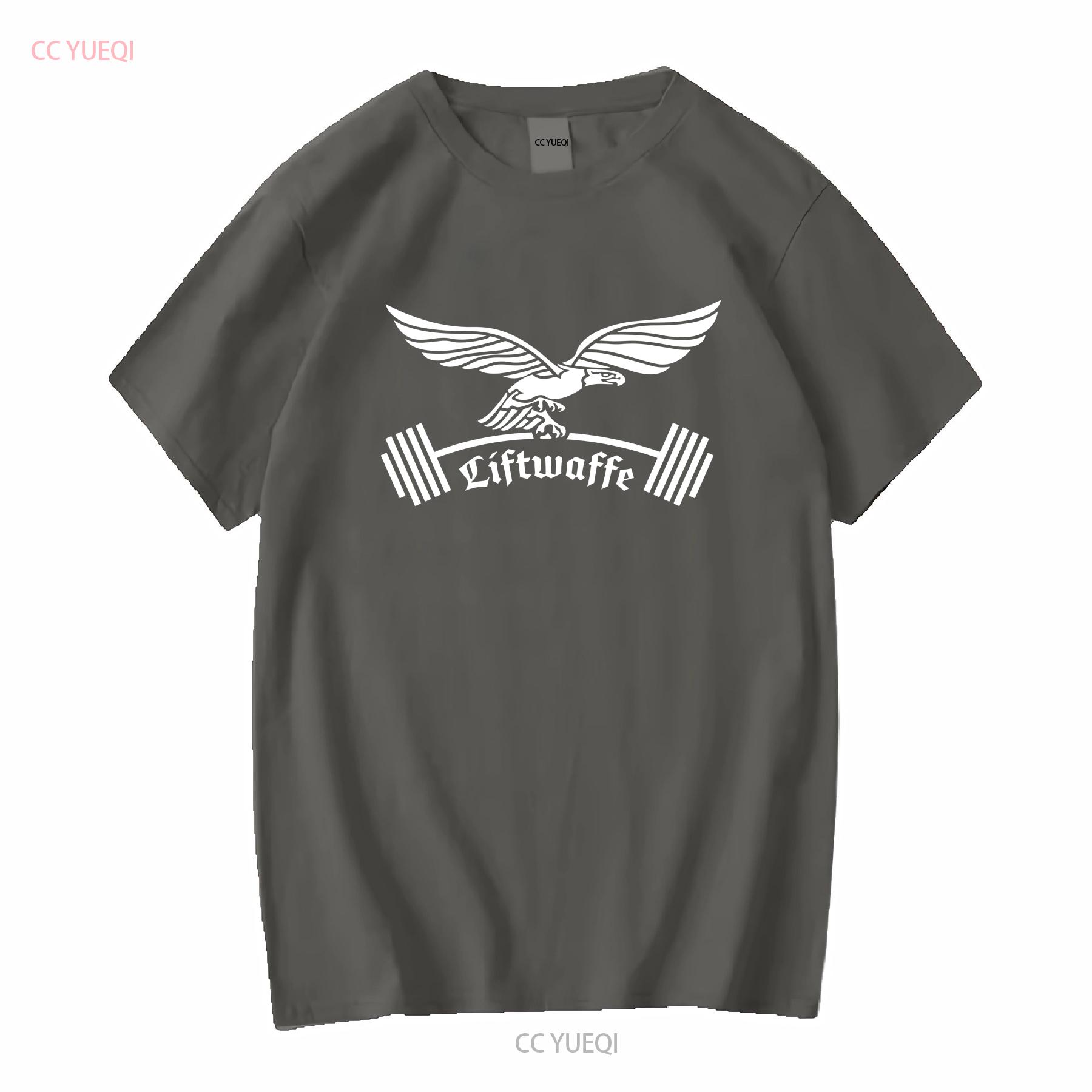 XIXI Fashion WW2 Duits Liftwaffe Luftwaffe grappige workout Gym Militair Gewichtheffer T-shirt lange of korte mouwen vintage Gewassen Casual 3XL