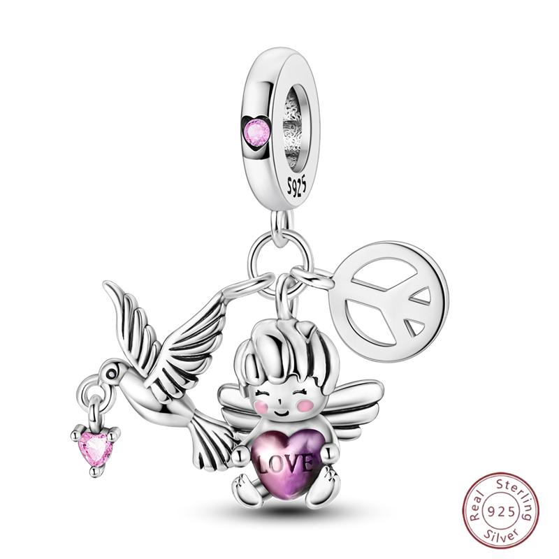 Copper Beaded Pendant Shiny Zirconia Cute Bow Original 3Mm Bracelet Women Fine Jewelry