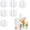 Cylindrical Glass Flower Vase for Wedding and Home Décor