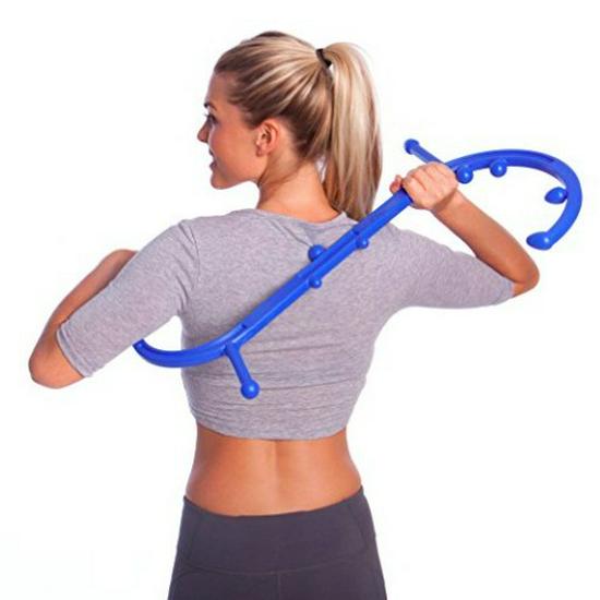 Portable Multi-Functional Massager Stick for Shoulder, Neck, and Back Self-Massage