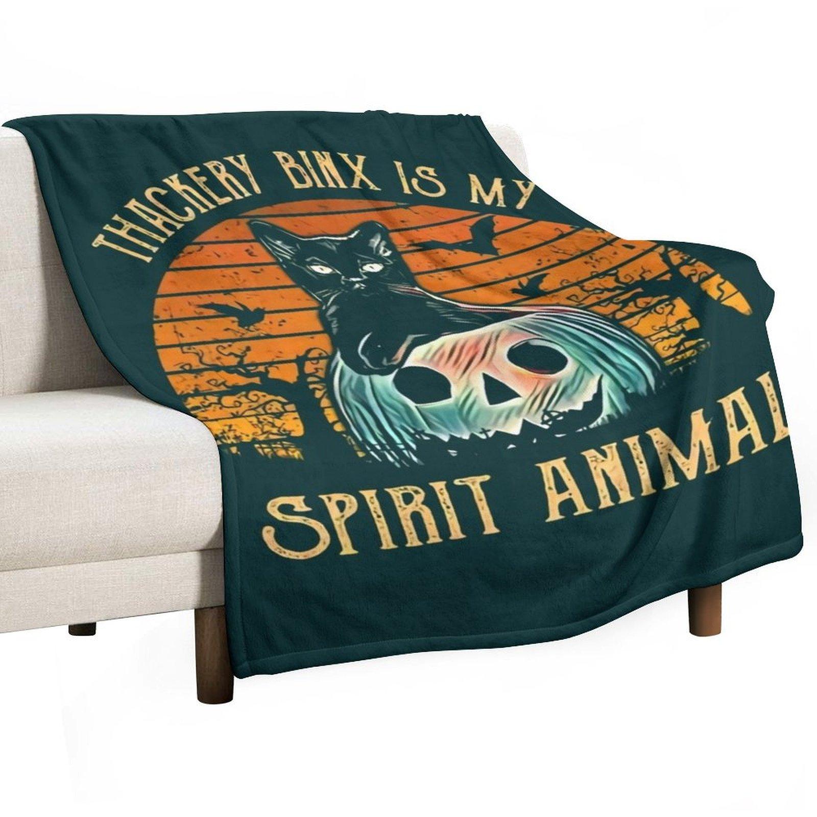 Thackery Binx is My Spirit Animal Throw Blanket Moving Camping Decorative Beds Quilt Blankets 30x40in