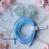 Colorful Floral Laser Printed Round Charger Cable Protector Universal Type-C Data Line Anti-break Protective Sleeve