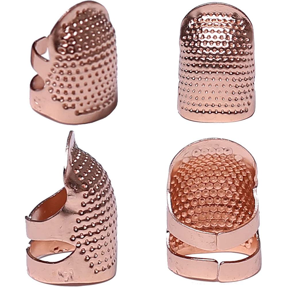 Vintage Adjustable Metal Finger Protector for Sewing & Quilting