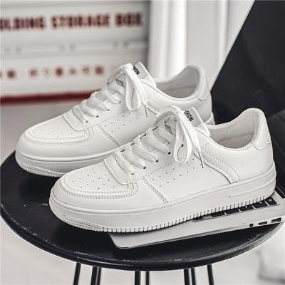 Kleine witte schoenen heren lente ademend jeugd casual veelzijdig herenschoenen nieuwe student puur wit sportschoenen