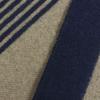 Excellent HERMES Scarf Sangle a Bookle With Fringe Navy Cashmere Mens Used