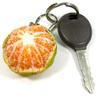 Food replica Whole green mandarin orange that looks like you could eat it keychain (253OK)