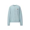 Cardigan Series Comfortable Fashion Outdoor Long Sleeve Knit Sweater Women Sweater Light-Blue 2183B436-400