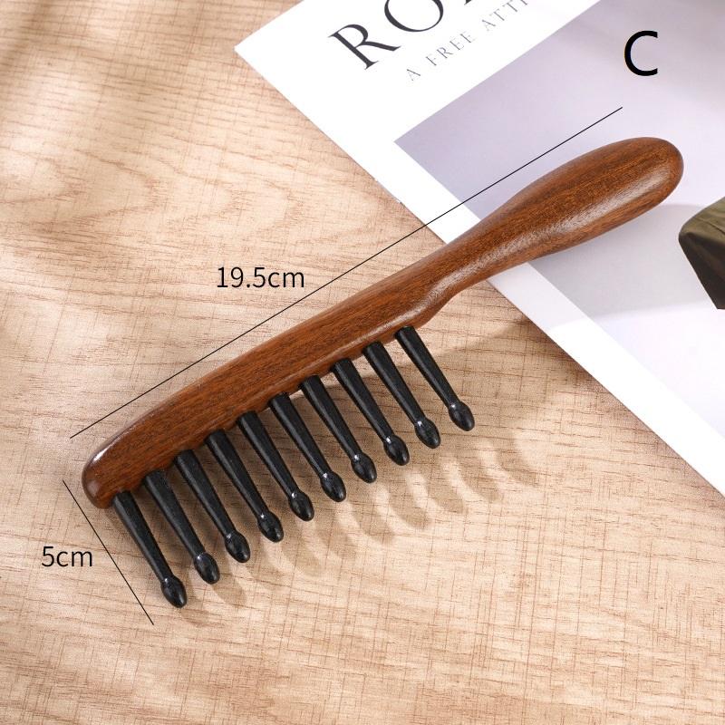 

Natural Comb Meridian Massage Anti-Static No-Snags Wide Tooth Comb For Women Girl Straight Curly Hair