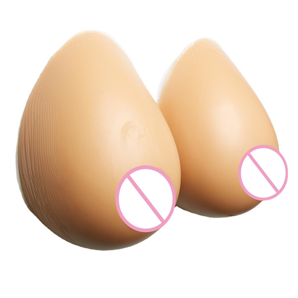 300-1600g Water Drop Shape Silicone Breast Forms Fake Boobs Breast for Cross Dresser Beauty
