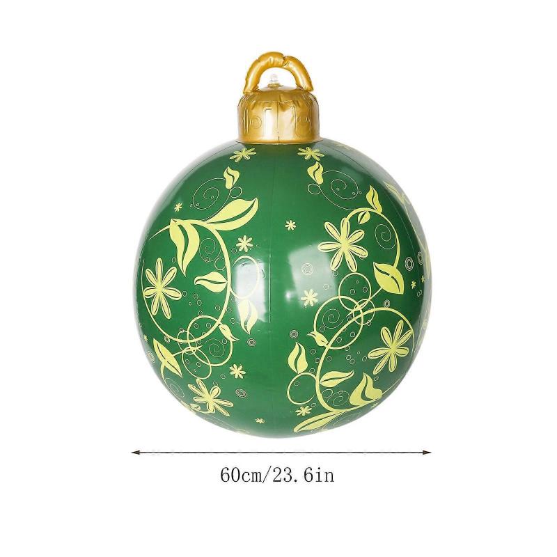 Toys for Kids 60CM Outdoor Christmas Inflatable Decorated Ball Giant Christmas Inflatable Ball Christmas Tree Decorations