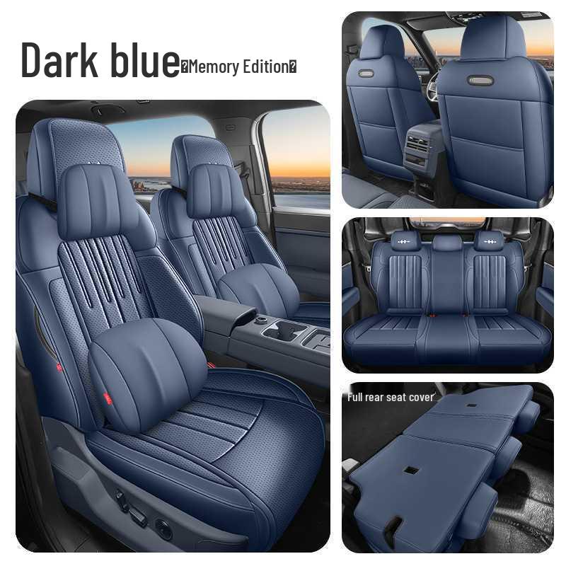 Titanium 7 Perforated Leather Car Seat Covers 2025 - Max Version for 200KM Two-Wheel Drive, Breathable & Full Coverage