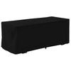 Funda Protectora Impermeable para Caja de Terraza a Prueba de UV, Caja de Almacenamiento 123x62x55cm (Negro)