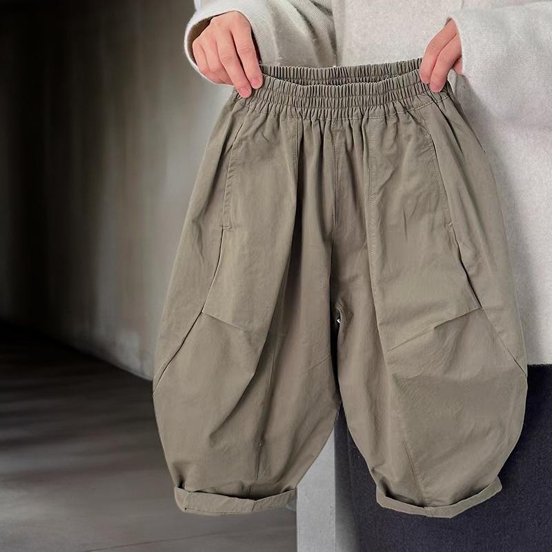 Spring Autumn Korean Kids Casual Pants Toddler Loose Fashionable Trousers