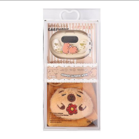 Hello Kitty Wireless Bluetooth Earphones with Cartoon Case & Coin Purse Set