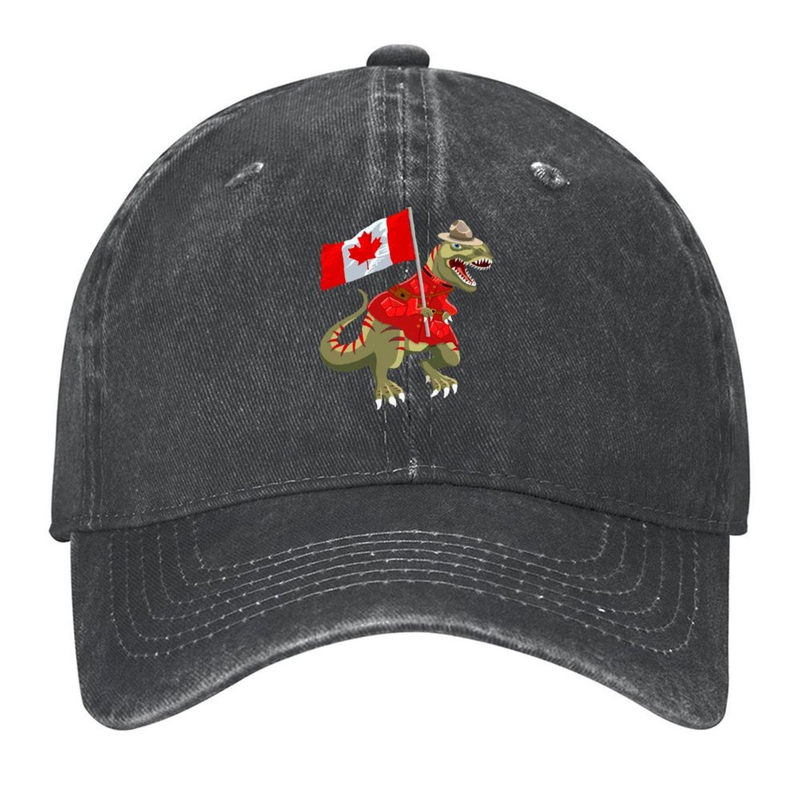 

2026 Clanosaurus Rex CANADAsaurus Rex Canadian Canada RCMP Flag Tyrannosaurus Rex Baseball Cap Fashion Beach Men s Luxury Women