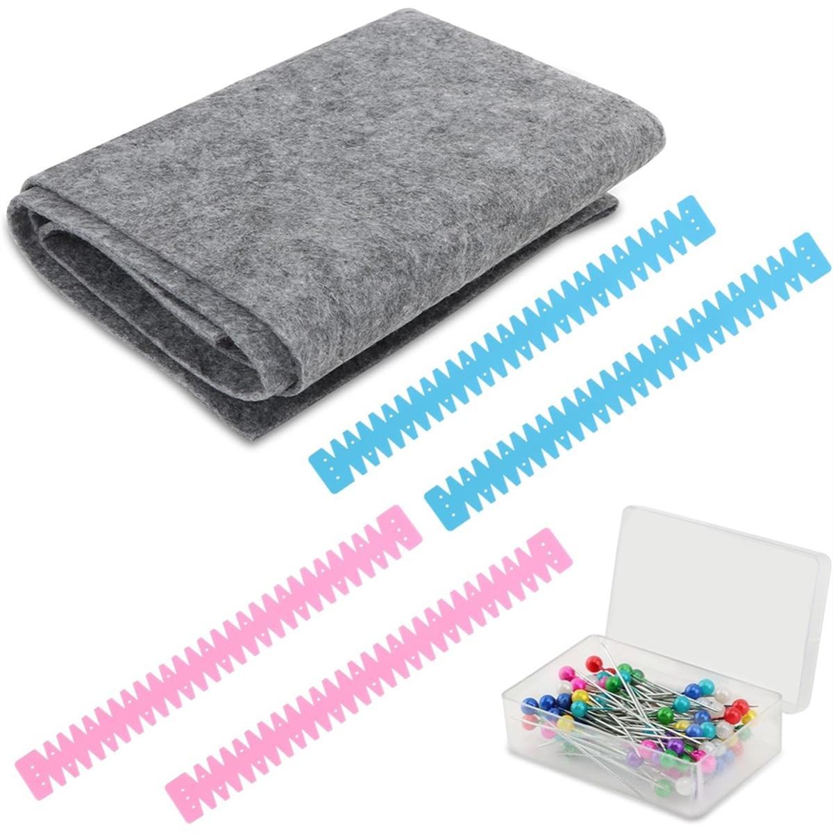 

2025+ Silicone Hemmer with 100pcs Colorful Tacks, for Hems Heat- Hem Ruler Sewing Aid, Marking Holes for Shirt- China Mainland