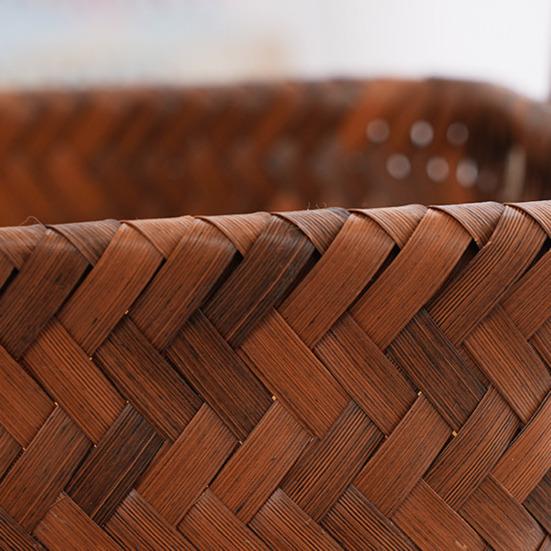 Aufbewahrungskorb, gewebt, große Tragfähigkeit, Griffe, flexibel, druckbeständig, großes Fassungsvermögen, glatt, für Gemüse, Obst, Spielzeug im Freien, Aufbewahrungskorb für Wäsche