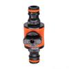 2PCS 16MM Equal Garden Hose Shut Off Valve Fitting Plastic Tubing Tap Adapter Quick Joint for Watering Irrigation Car Wash