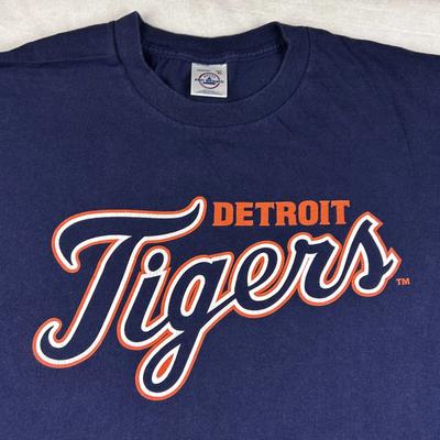 T-shirt vintage DETROIT TIGERS anni '90 2XL mlb baseball hip hop
