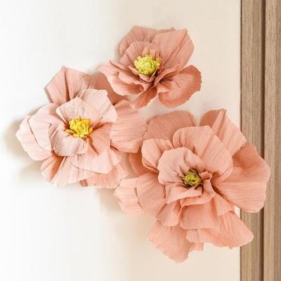 Flores Plissadas Personalizáveis Multicoloridas Reutilizáveis