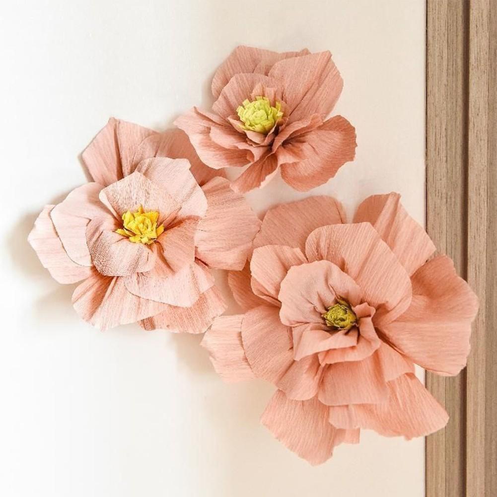 Customizable Pleated Flowers Multiple-Color Reusable