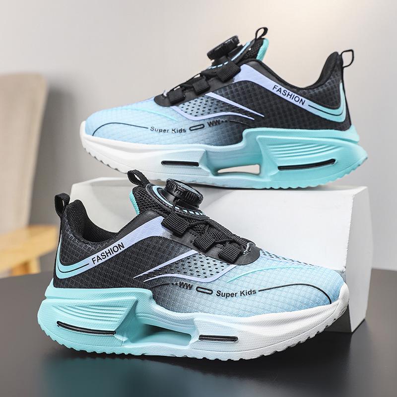 

Rotating Buckle Kids Non-Slip Lightweight Running Shoes for Spring & Autumn - Breathable, Comfortable Outdoor Sports Sneakers for Boys & Girls 33