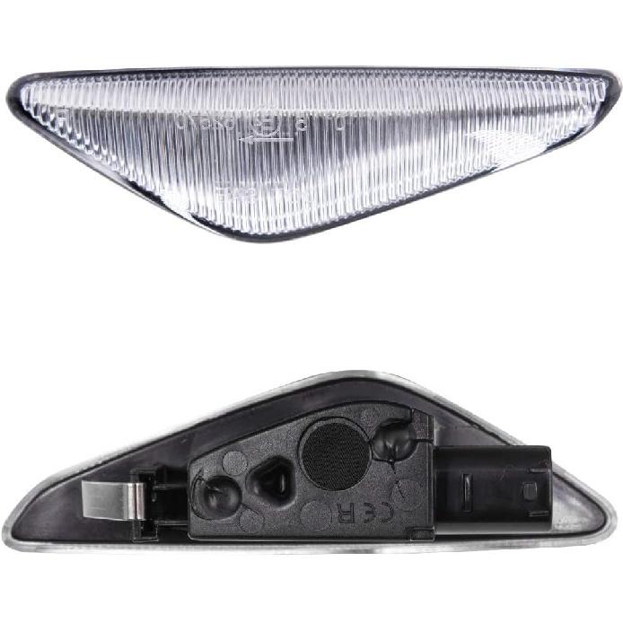 Clear Lens LED Side Marker Lights for 2007 2008 2009 2010 2011 2012 BMW E70 X5 E71 X5 E72 X5 F25 X3 Front Turn Signal Lights Lighting Housing OEM