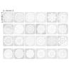 24PCS clear carved patterns stone painting templates  daily pattern drafting creation
