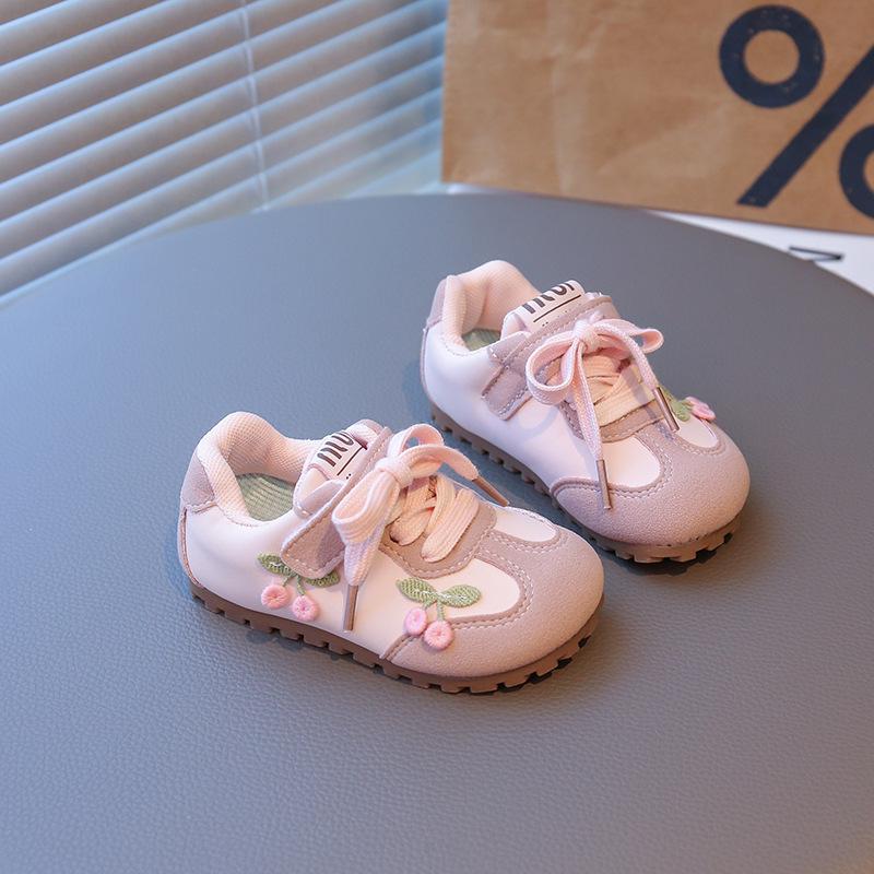 Girls' Flower Ballet Sports Shoes - Spring/Autumn 2025 Collection | Soft Sole Casual Training Shoes for Children