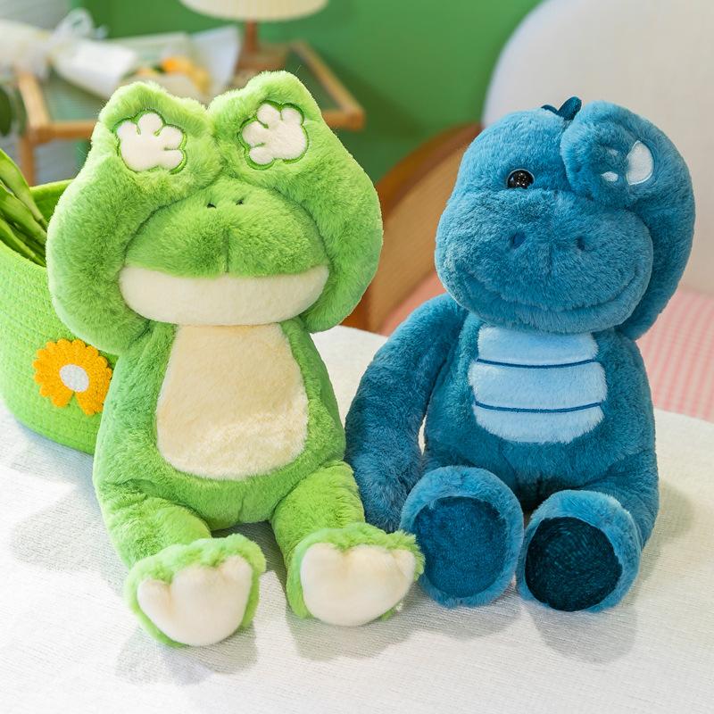 Internet celebrity peek-a-boo series doll hand magnet animal coax baby plush toy home ornament