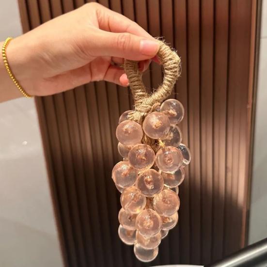 Grape Handmade Soap Deep Cleansing & Oil Control Soap for Face And Body Decorative Natural Soap with Braided Rope