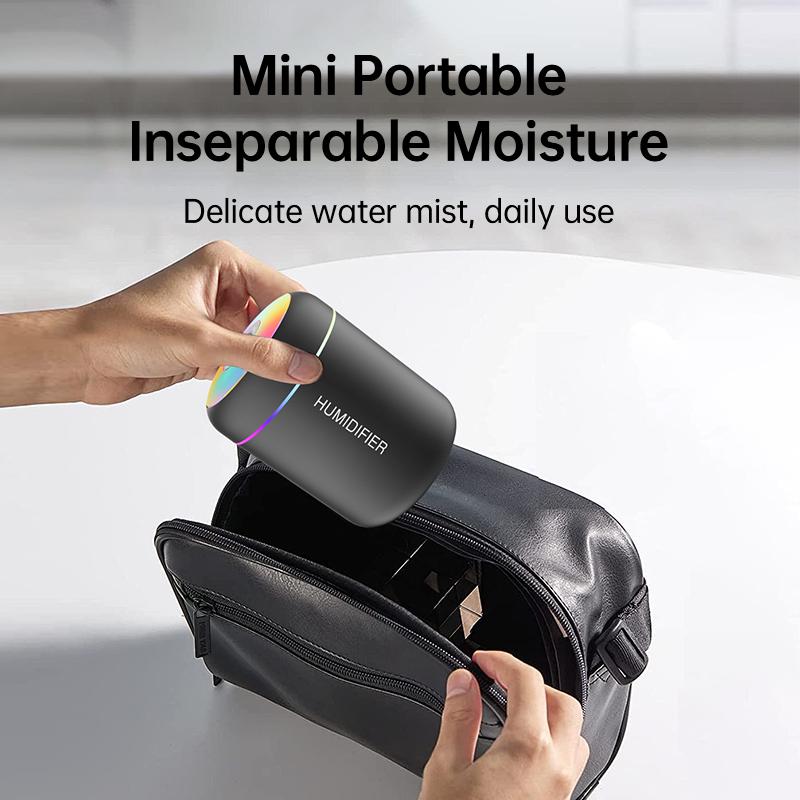 Portable 180ML Mini USB Humidifier Car Aroma Diffuser With 7 Color LED Lights Ultrasonic Mist Maker Essential Oil Aromatherapy Air Purifier For Home