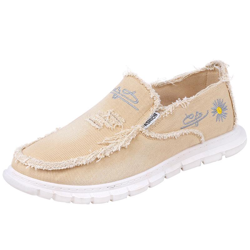 

Мужские летние повседневные слипоны из дышащего канваса, устойчивые к запаху 39 хаки