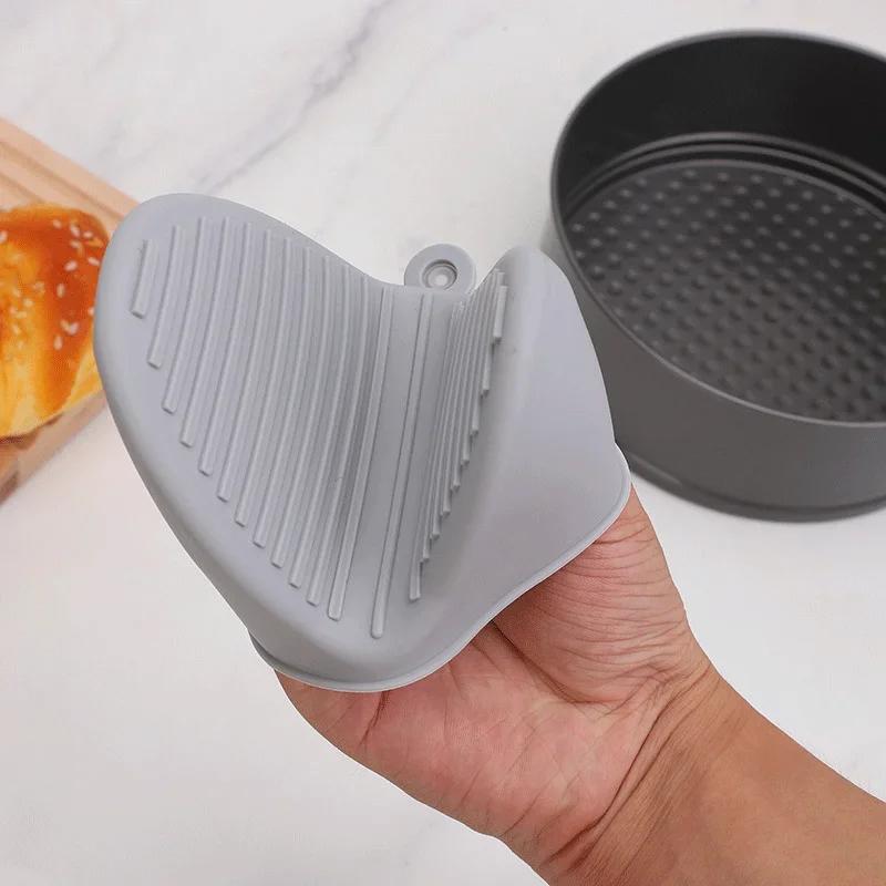 Multifunctional Double-layer Silicone Heat-insulating Gloves, Microwave Oven, Anti-scalding Gloves, Kitchen Silicone Bowl Clamps