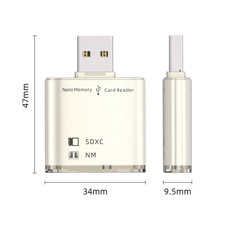 8GB-128GB SD SDXC USB 3.0 Card Reader for Huawei NM Nano Memory Card Write Adapter Laptop PC Quality Memory Extend USB Converter