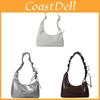 Designer Large Pu Clutch With Wrinkled Texture And Zipper Closure For Casual Outings