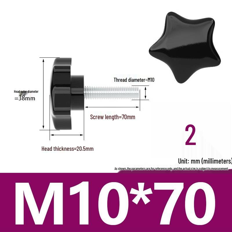 Švestkový květ Hvězdicovitá bakelitová šroubovací rukojeť (M6/M8/M10)