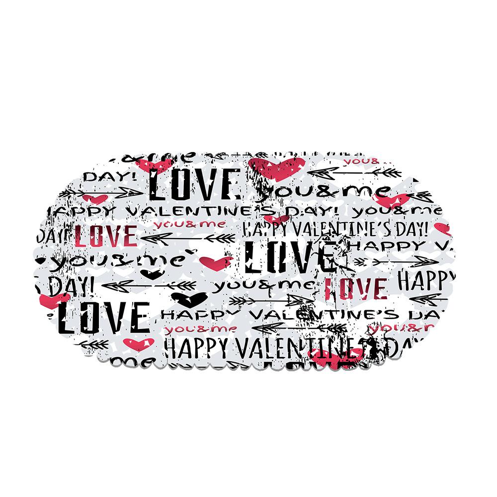 Valentine'S Day Bathroom Mat Pvc Material Non-Slip Mat Hotel Floor Mat Bathtub Foot Mat Kitchen Mat Suction Cup Mat