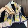 Spring and Summer New Multi-colored Rose Long Shawl Women's Travel Temperament Versatile Thin Sunscreen Silk Scarf