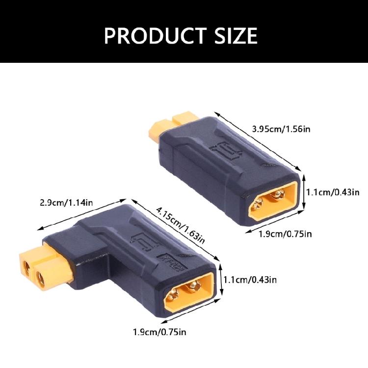 XT60 Male Female Adapter For Battery And Remote Control Devices Easy To Carry Design