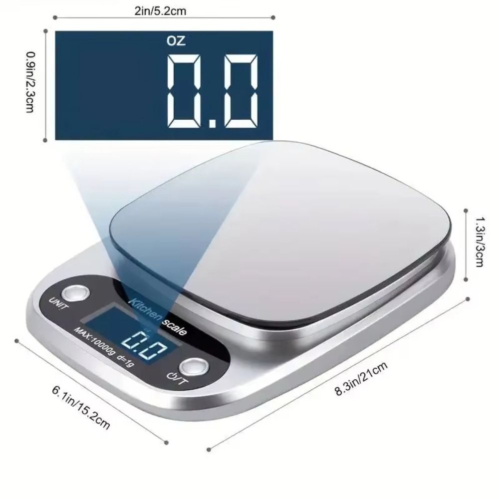 0.1g/1g Kitchen Scale 10/5Kg Digital Food Baking Scale Electronic Scale Cooking Tools