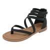 Summer Plus Size Sandals For Women Fashionable Soft Soled Back Pack Roman Sandal Streetwear Popular Novelty Shoes For Woman Cool