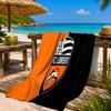 Lorient Crest Design Beach Towel Microfiber Beach Towel, Lightweight and Quick-Dry, for Summer Travel, Swimming Pool Fan Birthday Gift